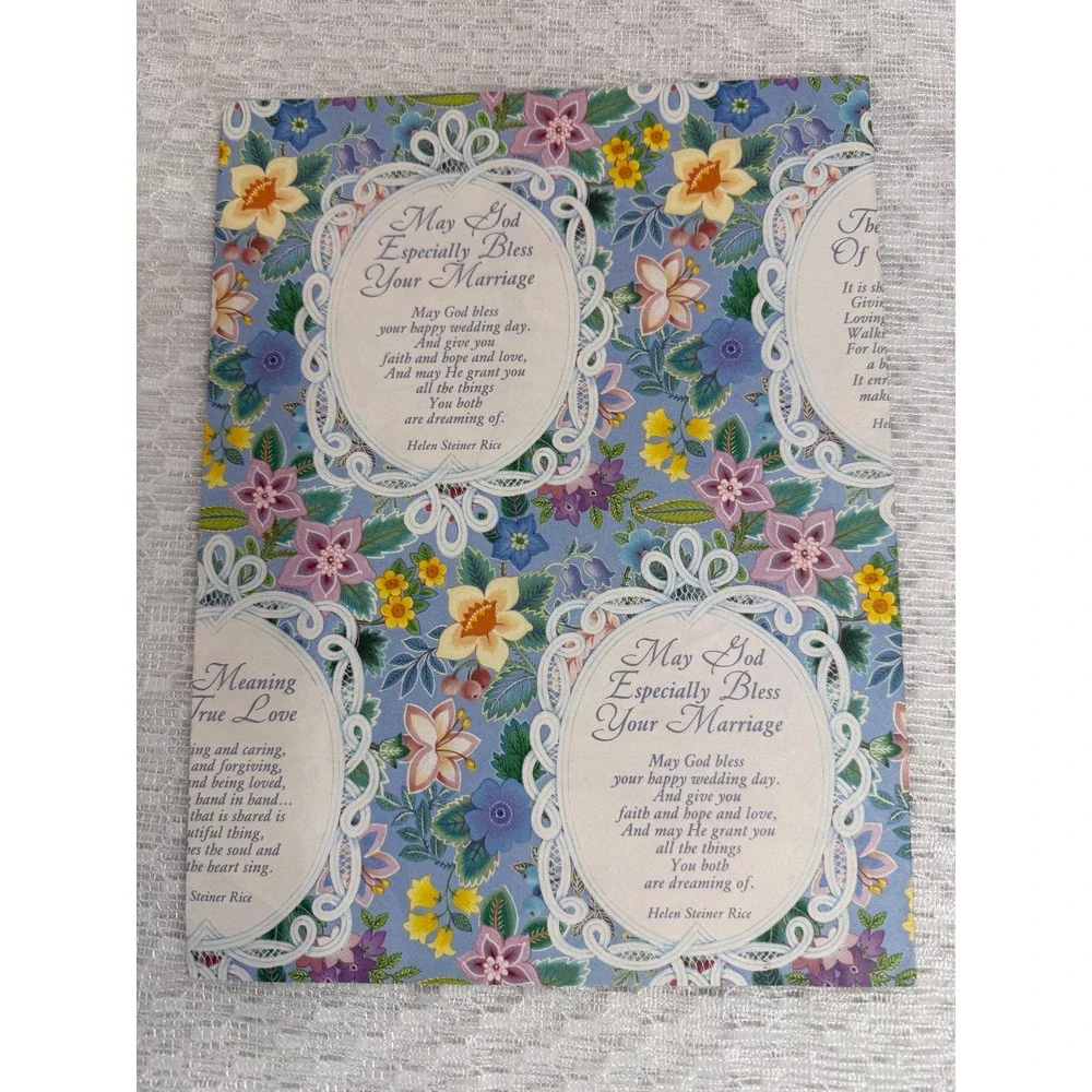 Vintage Wrapping Paper Lot - retro Wedding, Anniversary, Bridal Shower